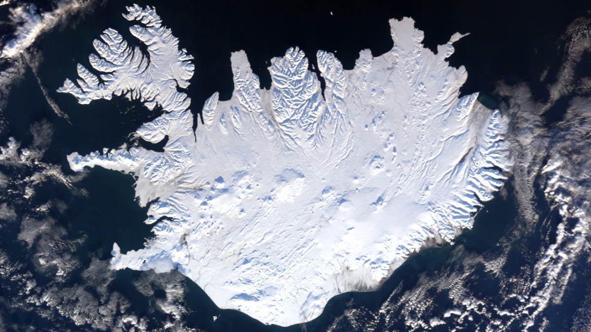 Islandia - Terra MODIS - 2 de febrero de 2009
