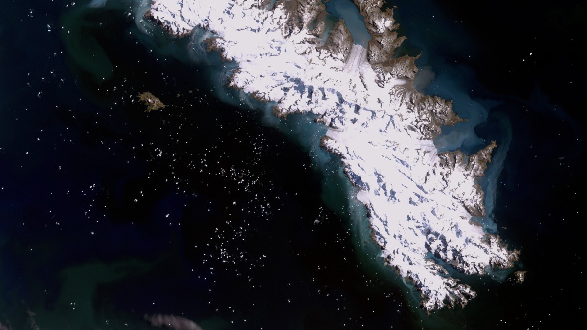 Islas Georgias del Sur - Landsat 7 ETM+ - 3 de febrero de 2003