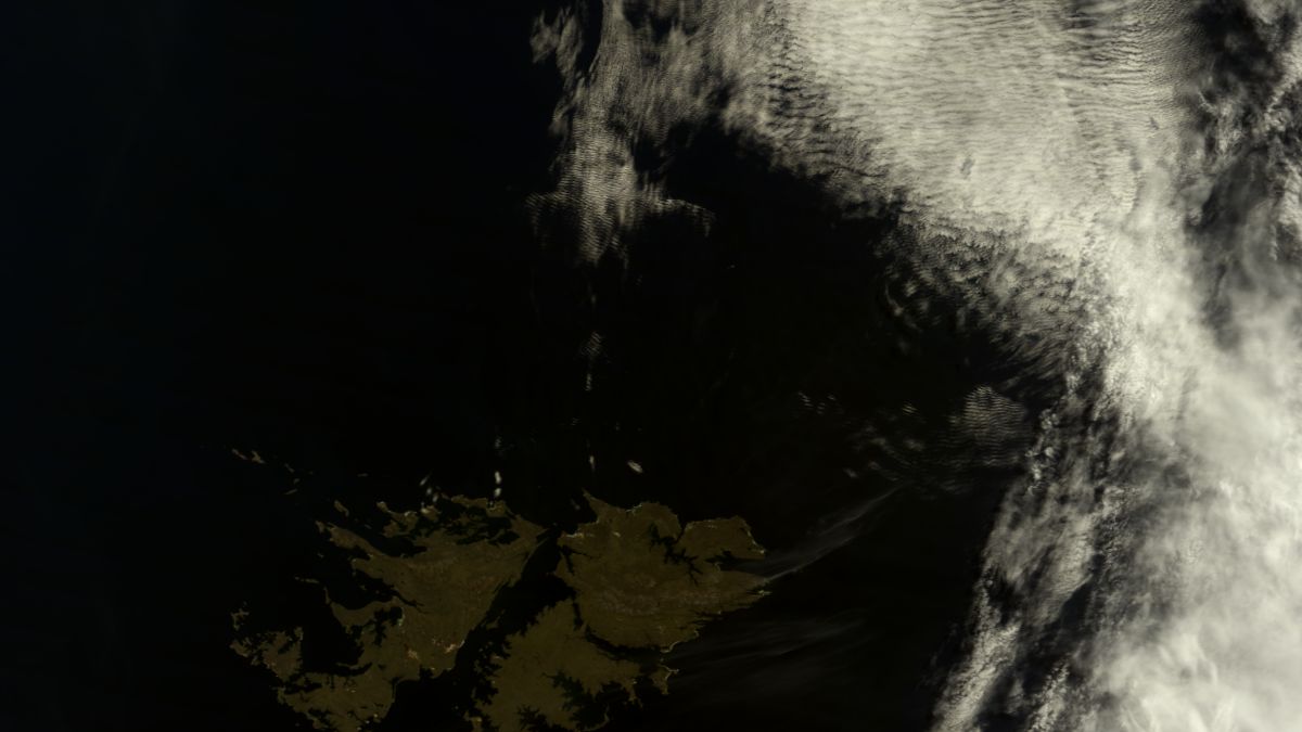 Islas Malvinas, Argentina - Terra MODIS - 14 de Febrero de 2014