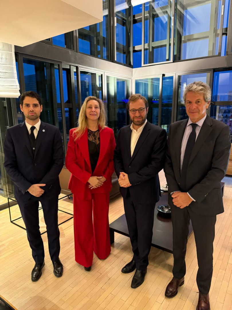 Ian Sielecki, Karina Milei, Antoine Armand y Juan Pazo.