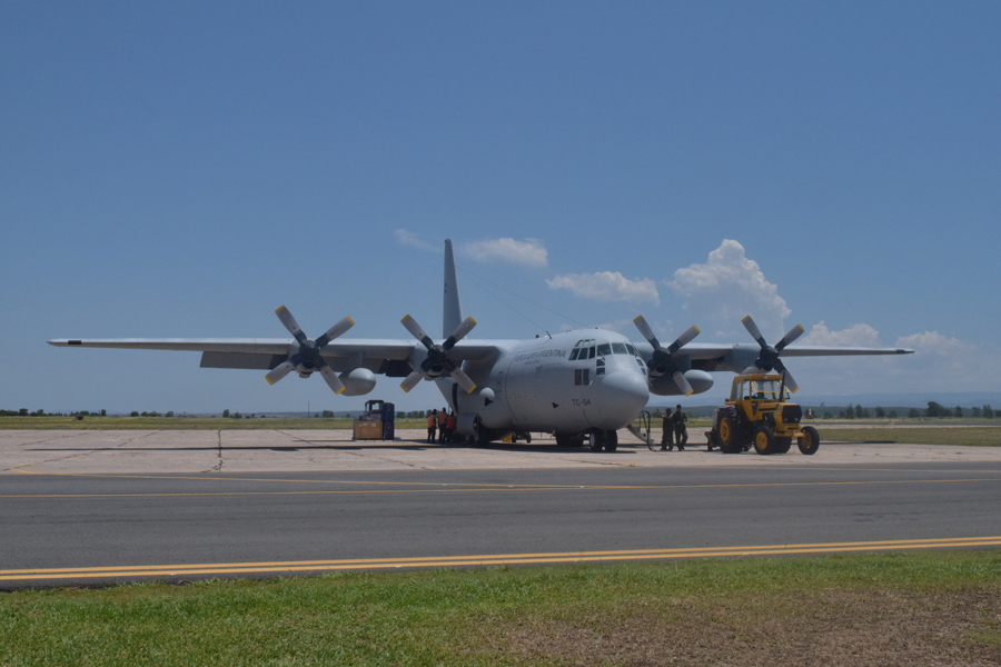 La Fuerza Aérea Argentina recibió al quinto Hercules modernizado 