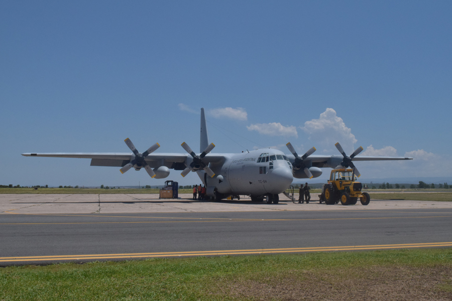 La Fuerza Aérea Argentina recibió al quinto Hercules modernizado
