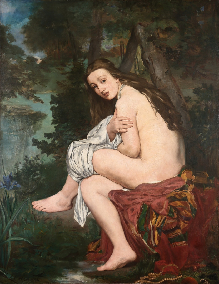 La ninfa sorprendida. Obra de Édouard Manet