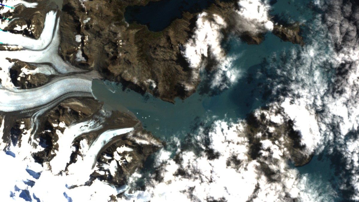 Glaciar Neumayer en las islas Georgias del Sur - Landsat 7 ETM+ - 13 de febrero de 2011
