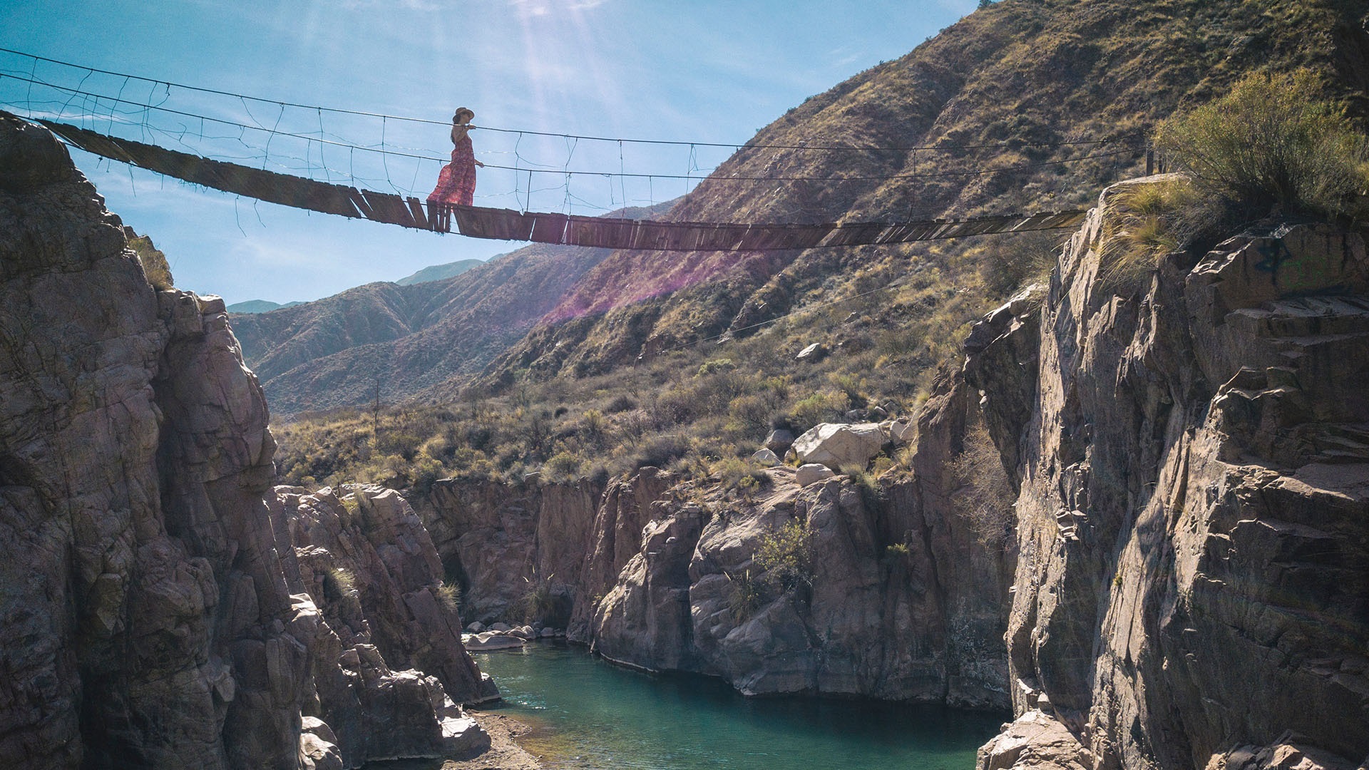 Puente colgante, Cacheuta Puente colgante, Cacheuta