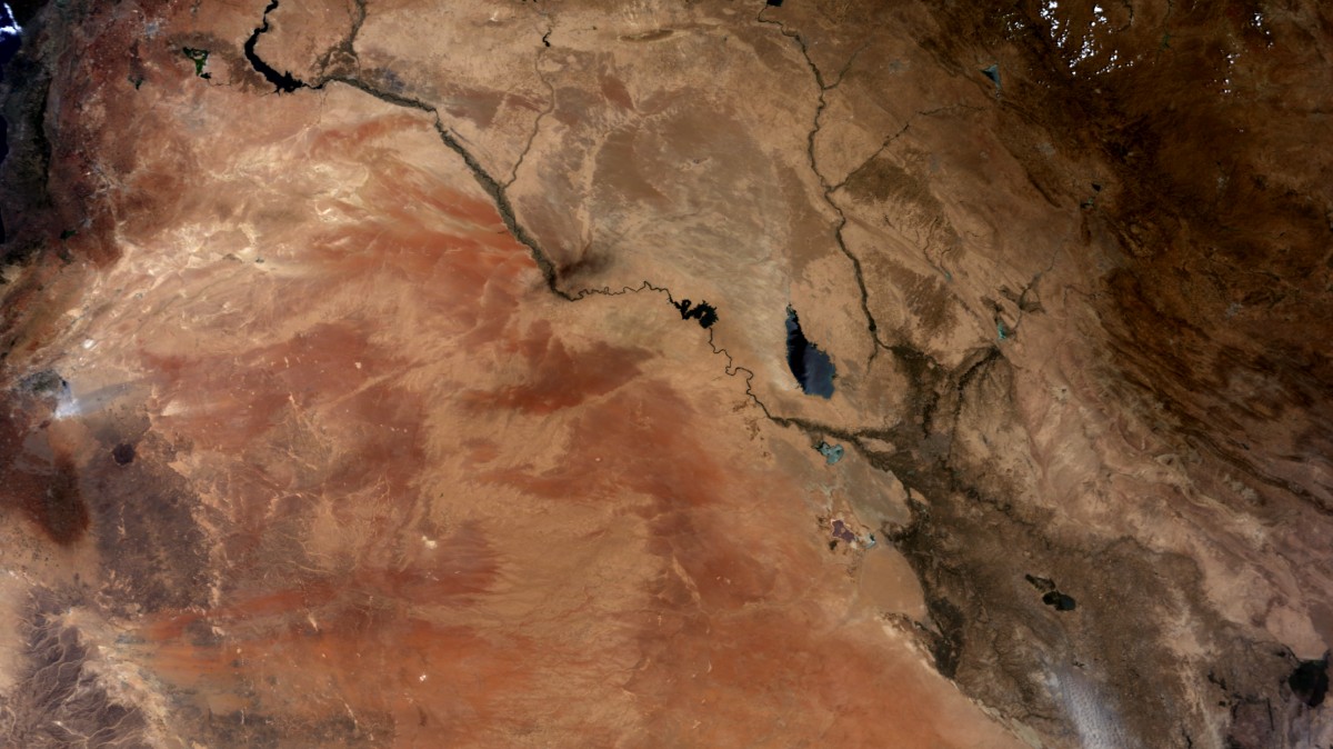 Mesopotamia, Irak - Terra MODIS - 13 de julio de 2012