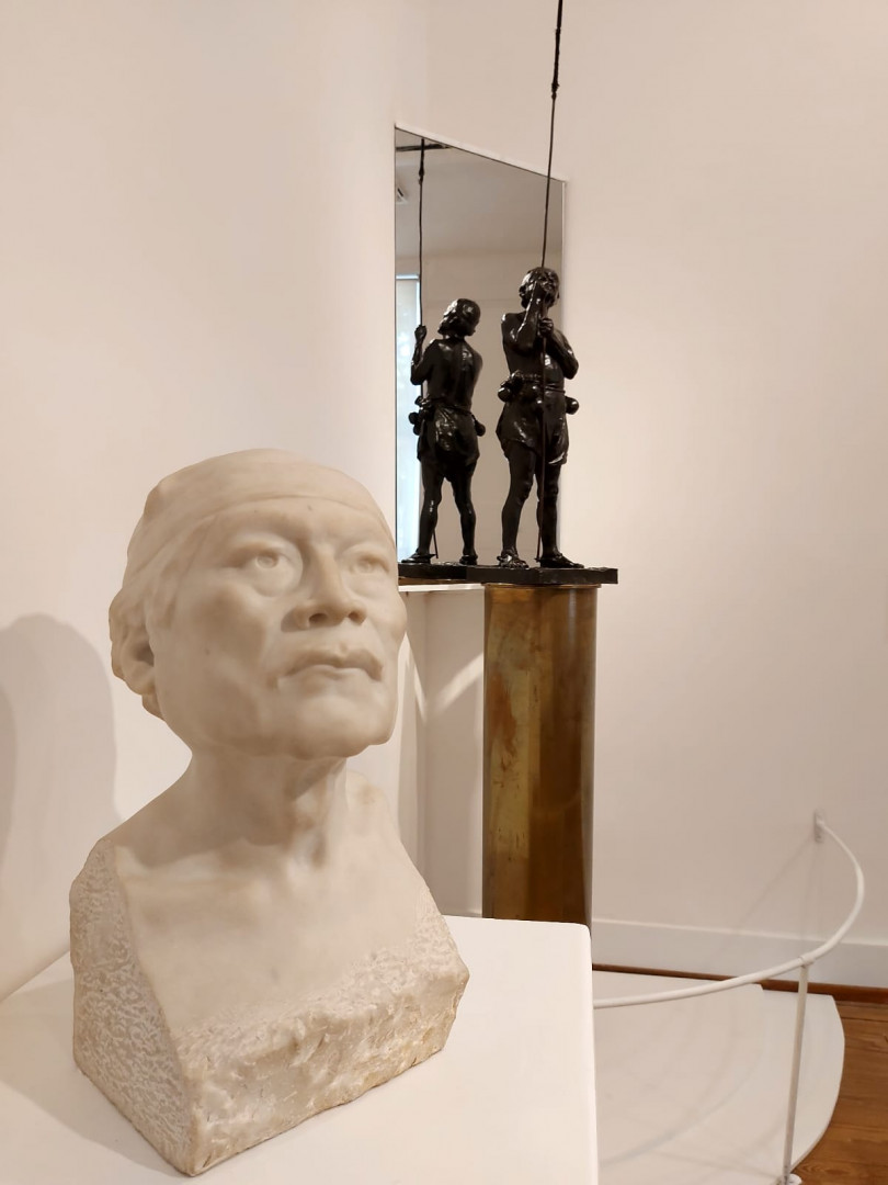 Una pieza de “Sin pedestal. Racismo científico en la escultura del siglo XIX”, en exposición en el Museo Sarmiento.
