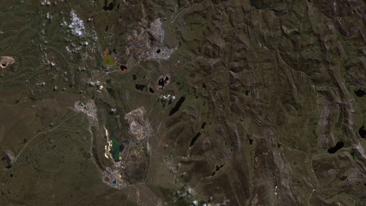 Mina Cerro de Pasco, Perú - Landsat 8 OLI - 19 de Junio de 2014