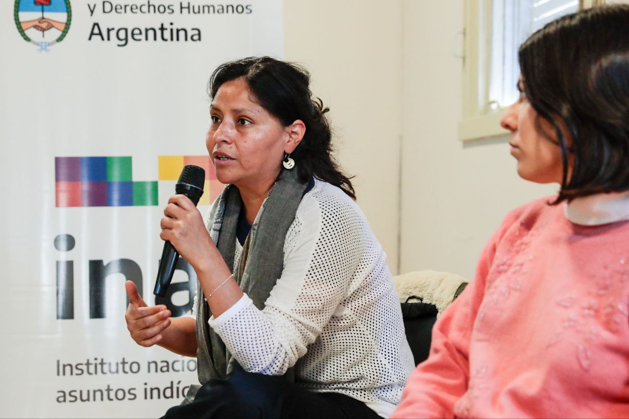 Imagen de Aymara Choque durante el encuentro