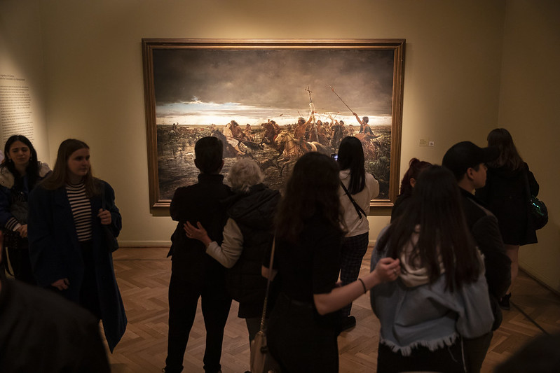 La obra "La vuelta del Malón", un atractivo del MNBA La obra "La vuelta del Malón", un atractivo del MNBA