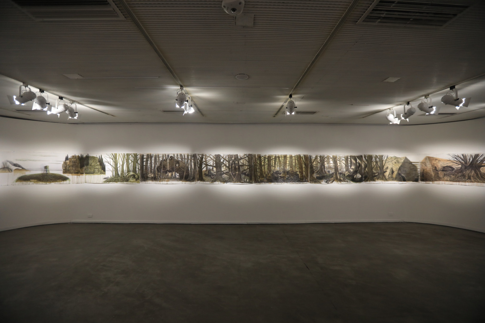 Exposición “Daniel Santoro: Panorama. El teatro de la memoria” en el Museo Nacional de Bellas Artes.