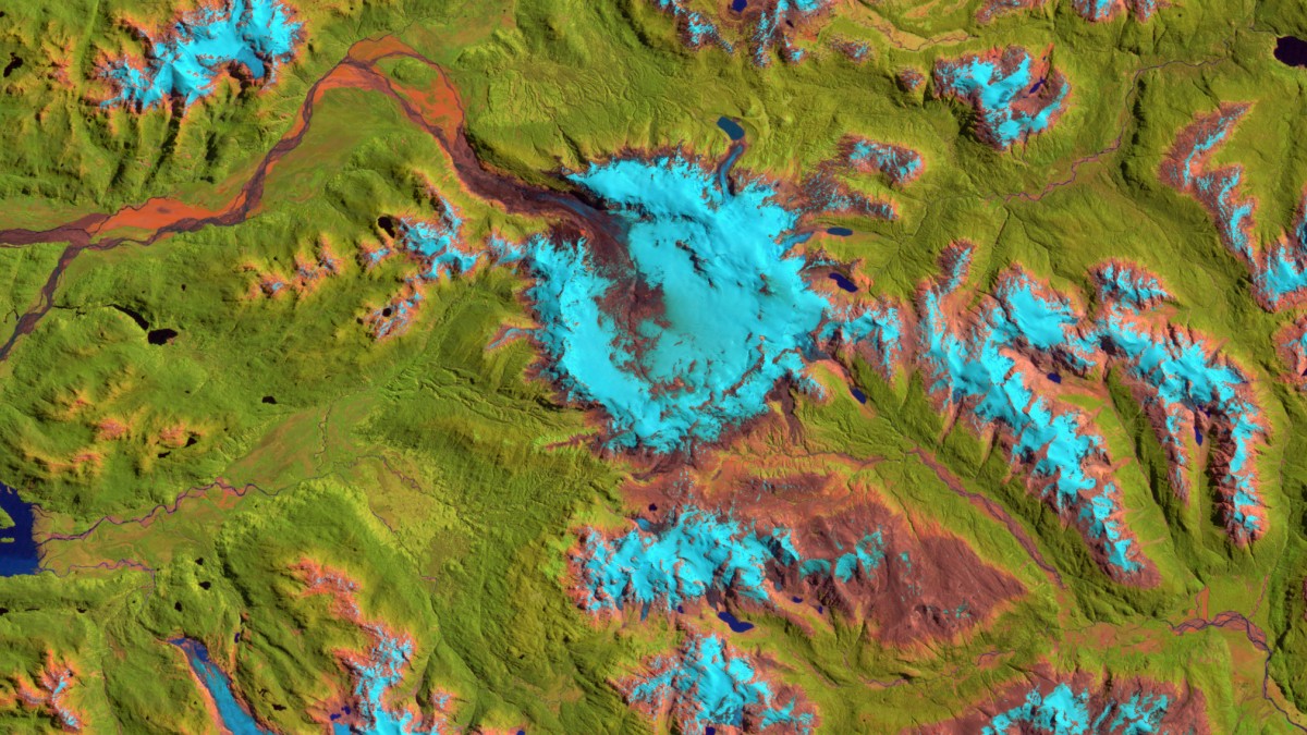 Volcán Hudson- Landsat 5 TM - 11 de febrero de 2011