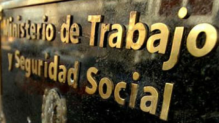 Placa del Ministerio de Trabajo y Seguridad Social