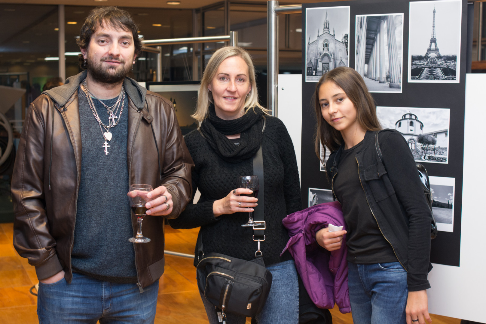 Heber Sabatini, Adriana Brunetti y Mía Montenegro