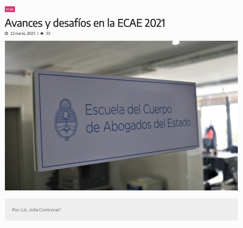 Avances y desafíos en la ECAE 2021