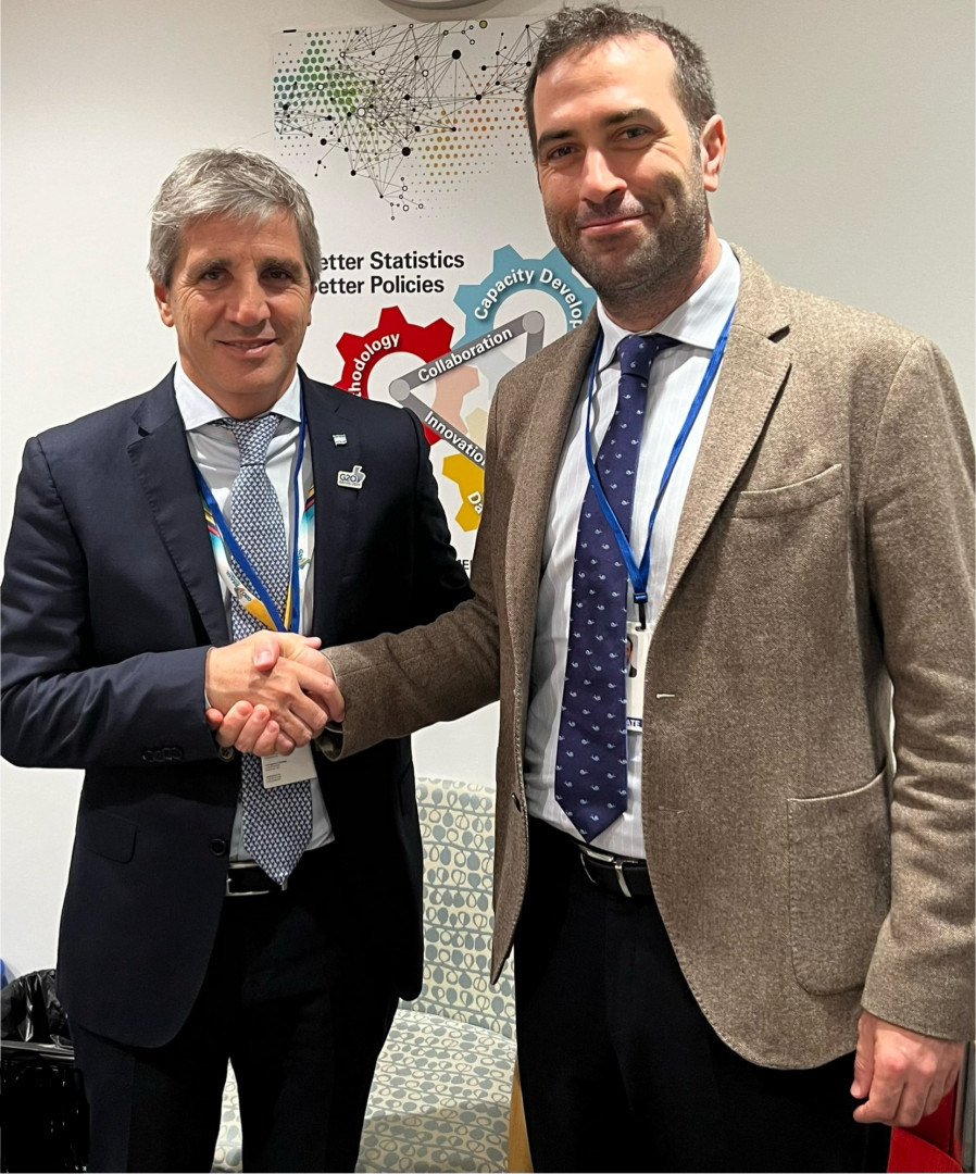 Luis Caputo comenzó su agenda en las Reuniones de Primavera del FMI y el Banco Mundial