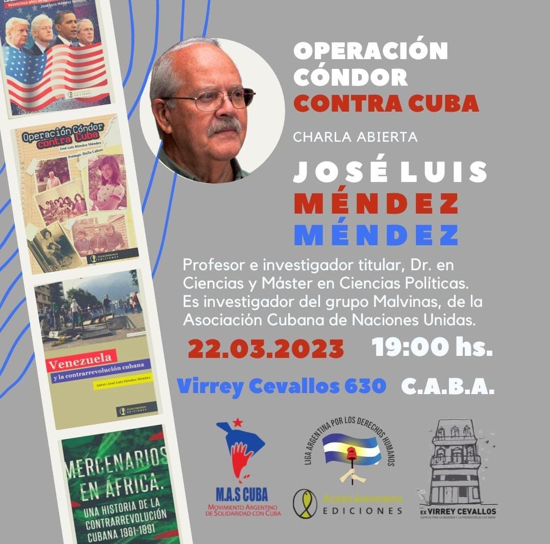 Flyer de charla de José Luis Méndez Méndez