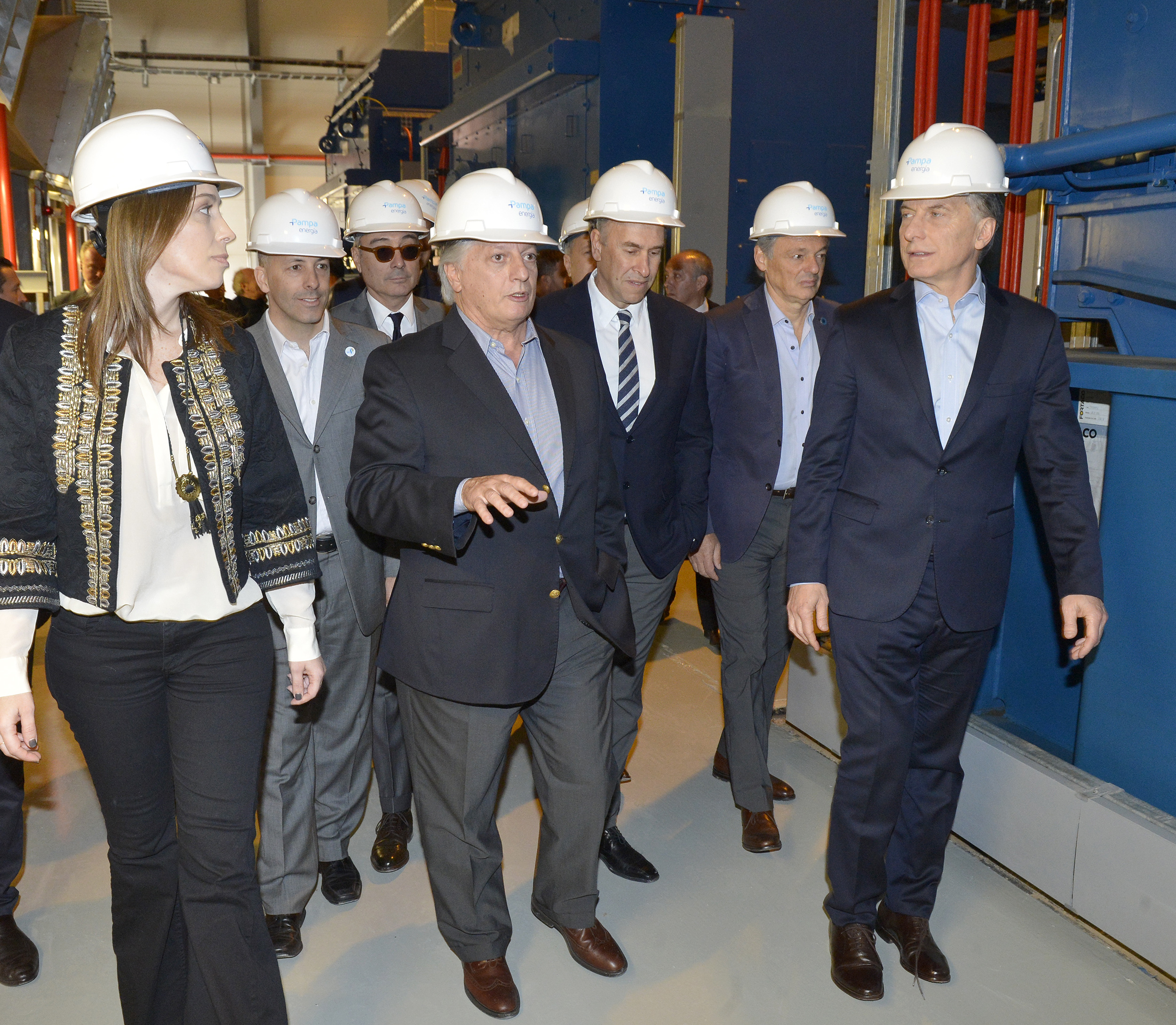 El presidente Macri inauguró una central termoeléctrica en Pilar
