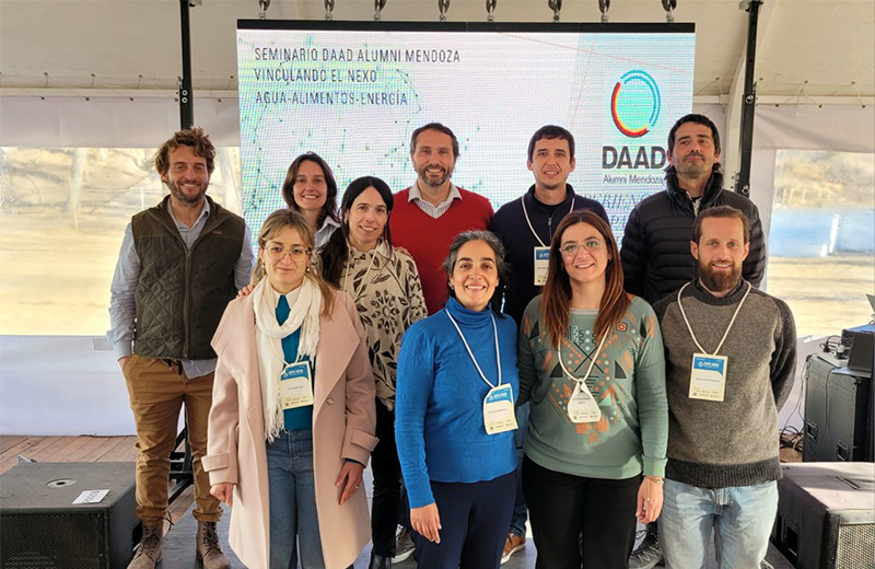 Paneslistas convocados desde el DAAD Alumni Mendoza para la actividad desarrollada durante la Expo Agua 2024