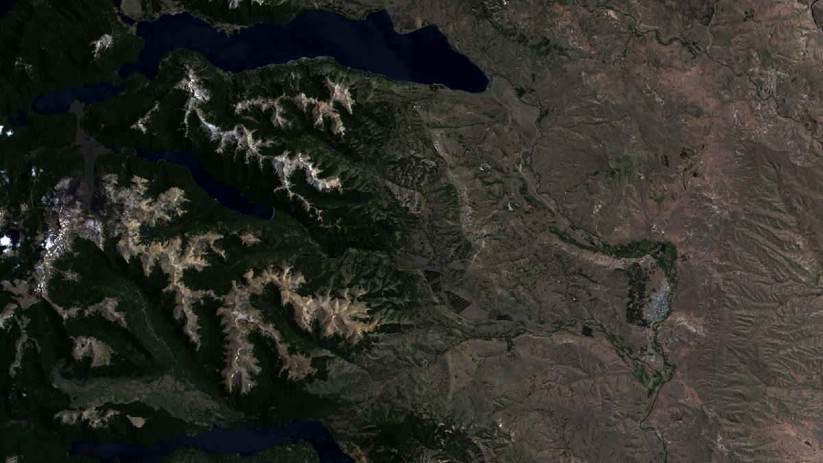 Parque Nacional Lanín, Neuquén - Landsat 8 OLI - 18 de Enero de 2014