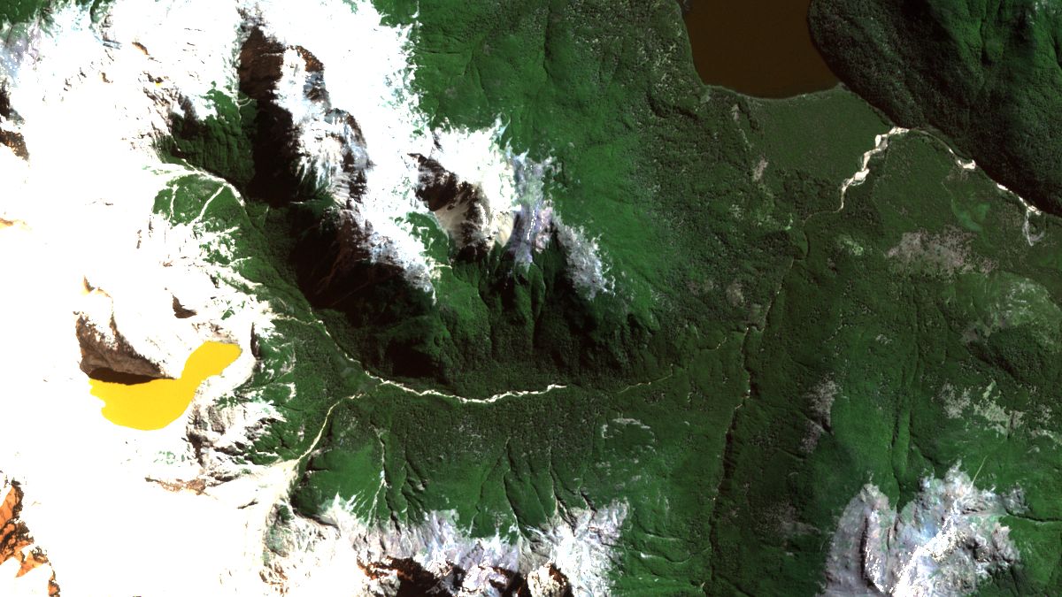 Parque Nacional Los Alerces, Chubut - Sentinel-2A MSI - 17 de Marzo de 2017