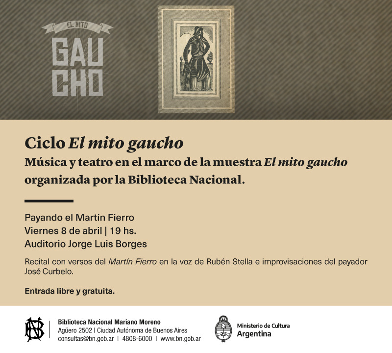 Payando El Martín Fierro En La Biblioteca Nacional Argentina Gob Ar