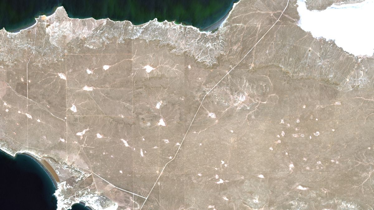 Península de Valdés, Chubut - LandSat-8 OLI - 17 de Diciembre de 2014