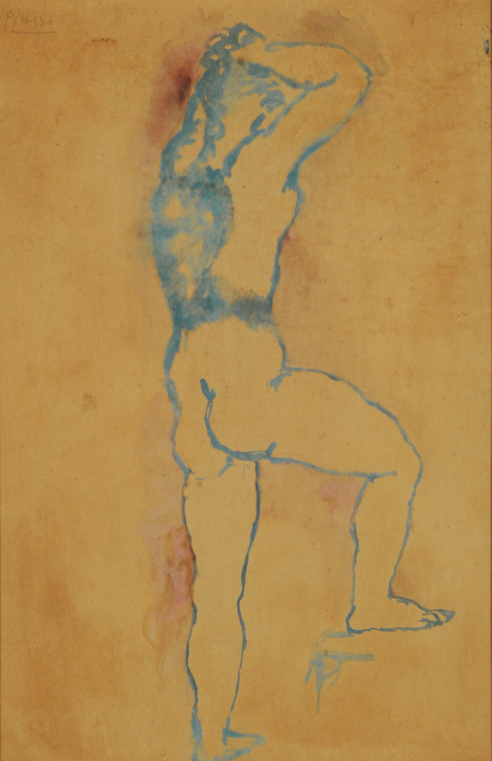 Mujer desnuda de espalda, 1905. Pablo Picasso.