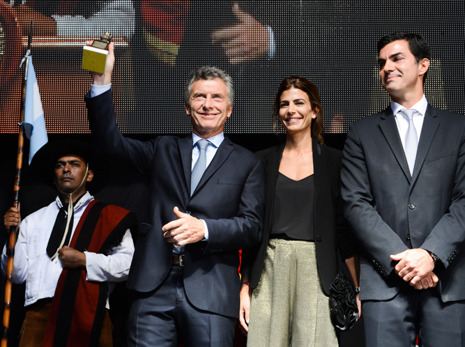 El Presidente Macri junto al Gobernador Urtubey en la inauguración del Museo Güemes