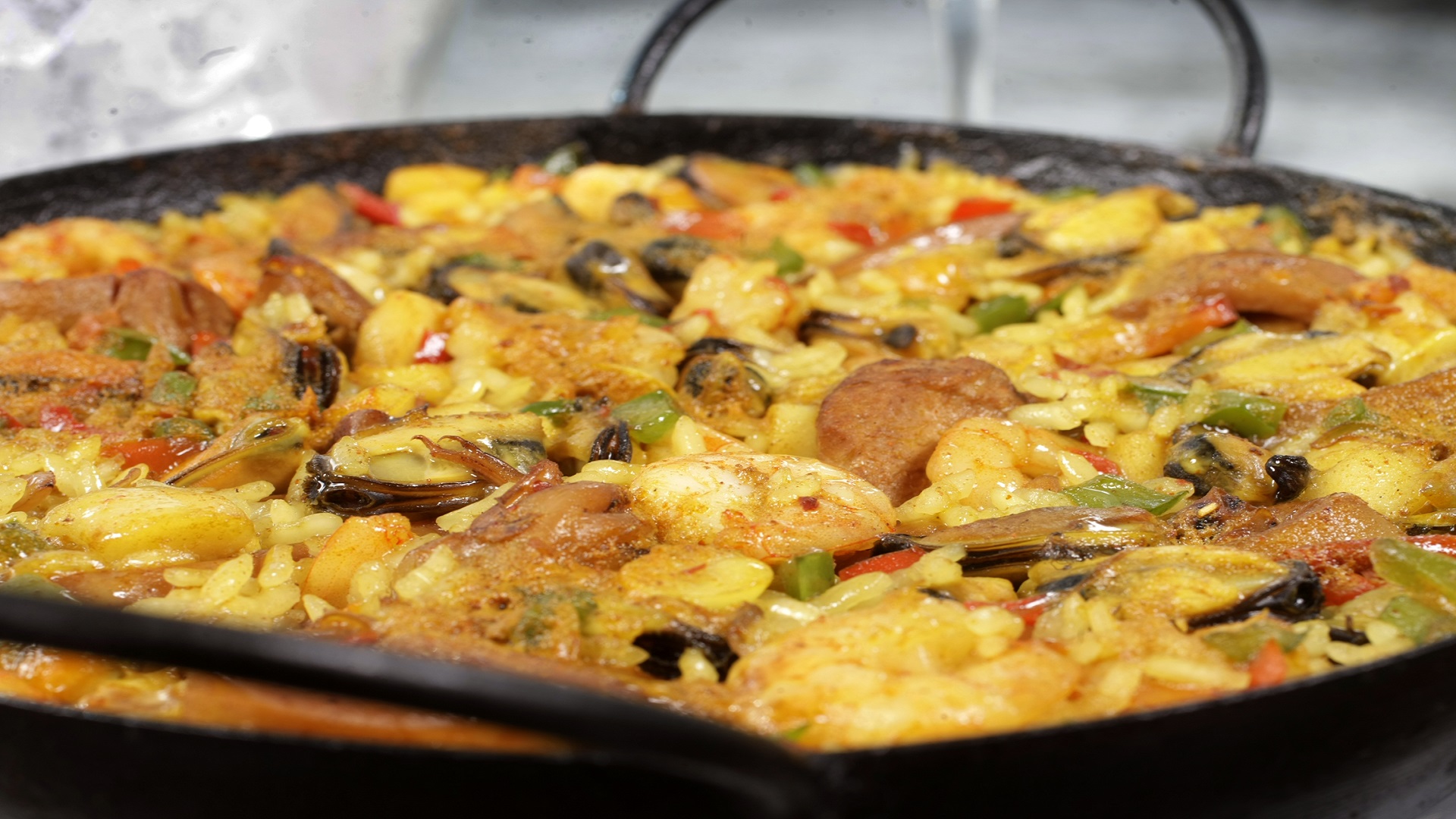 Plato de cazuela de mariscos