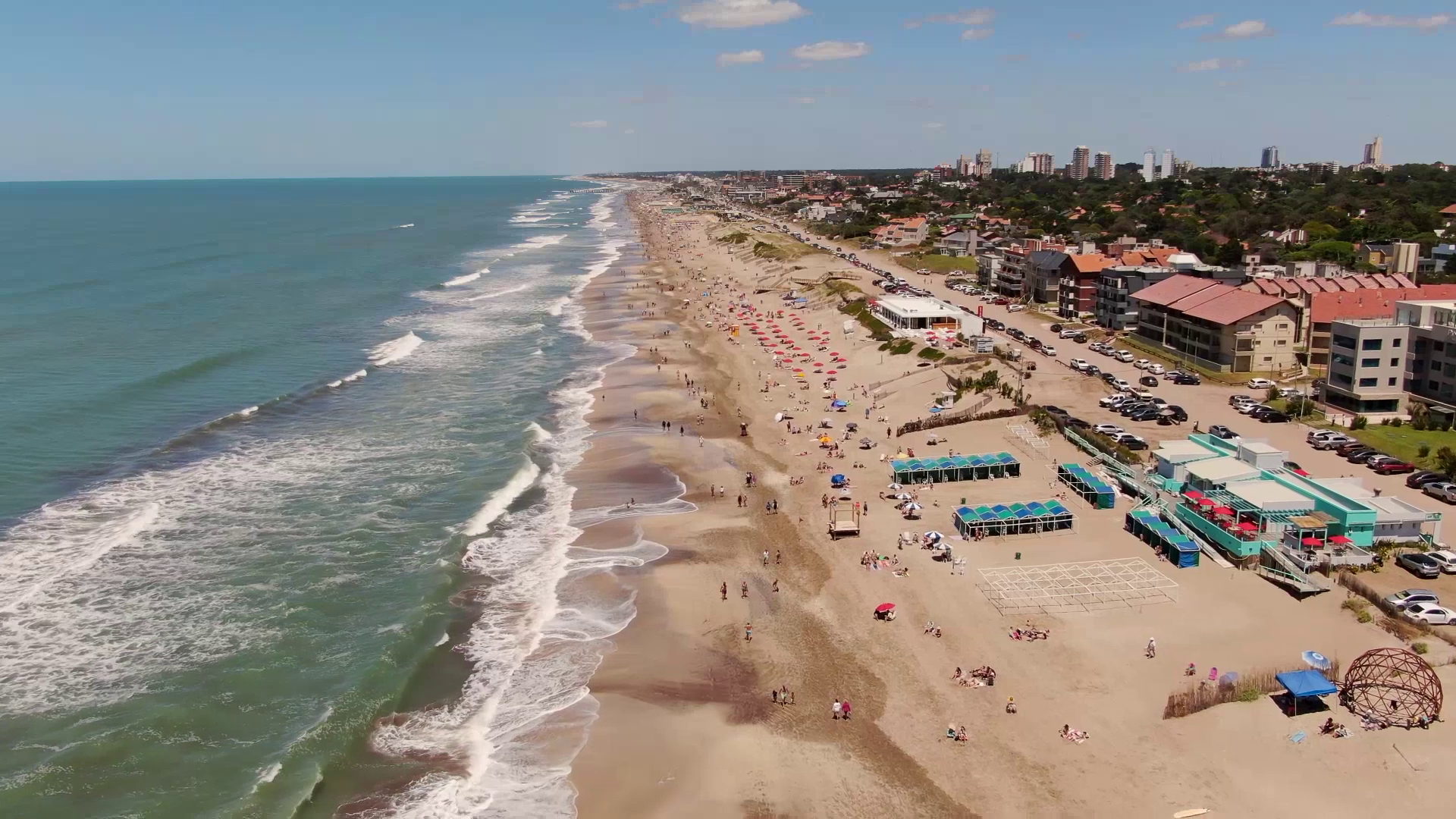 Playas de Pinamar en verano