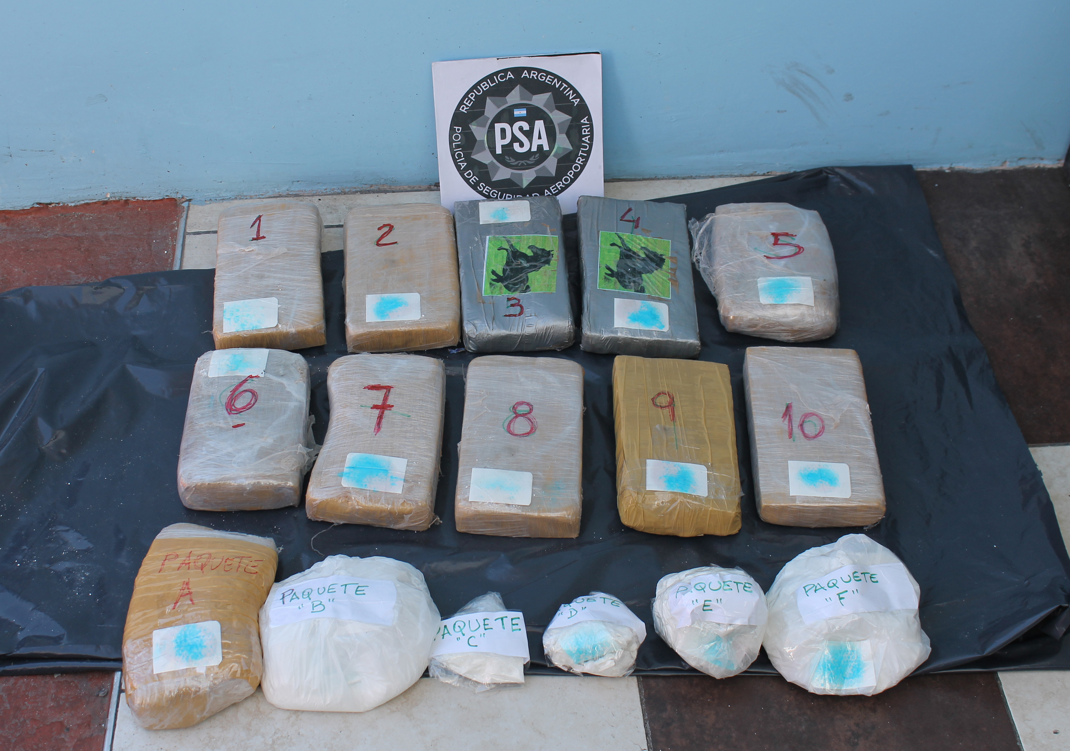 PSA incautó más de 27 kilos de cocaína y detuvo a 14 personas