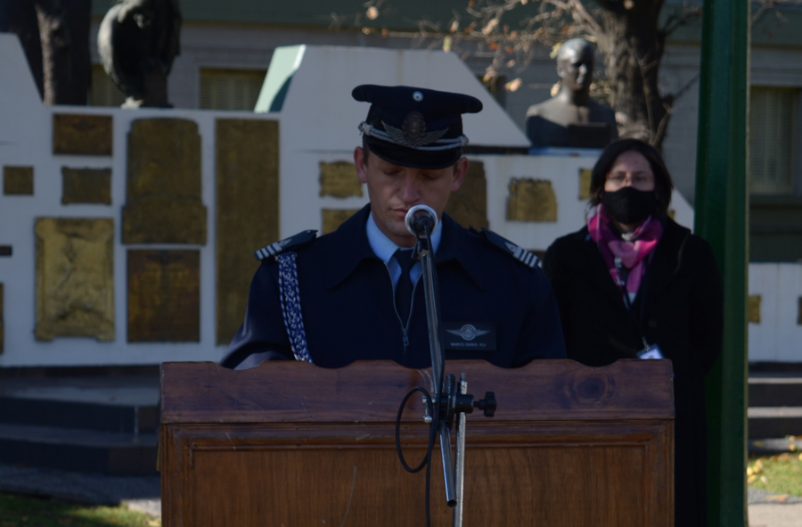 El jefe de Curso, el capitán Matías Olguín, brindó palabras alusivas