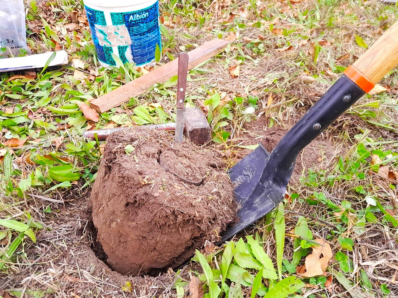 Operativo de toma de muestras de suelo.