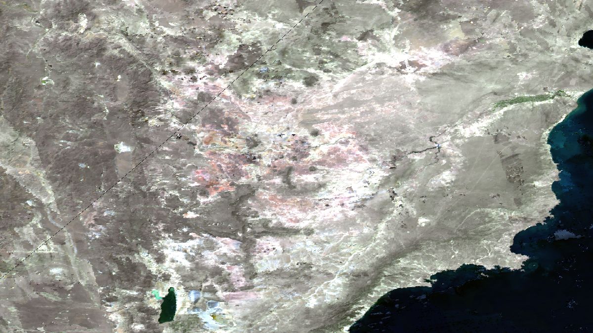 Provincia de Chubut - Aqua MODIS - 29 de marzo de 2015