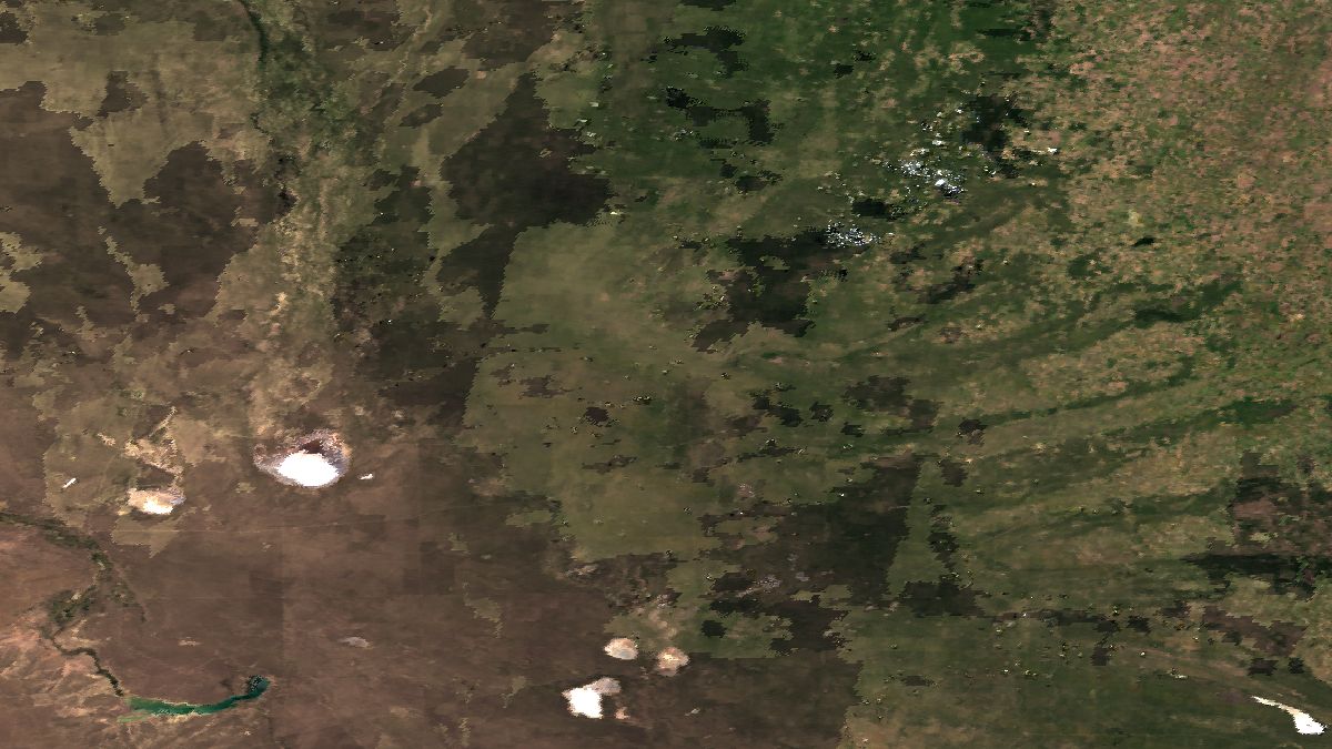 Provincia de La Pampa - Terra MODIS - 25 de Noviembre de 2015