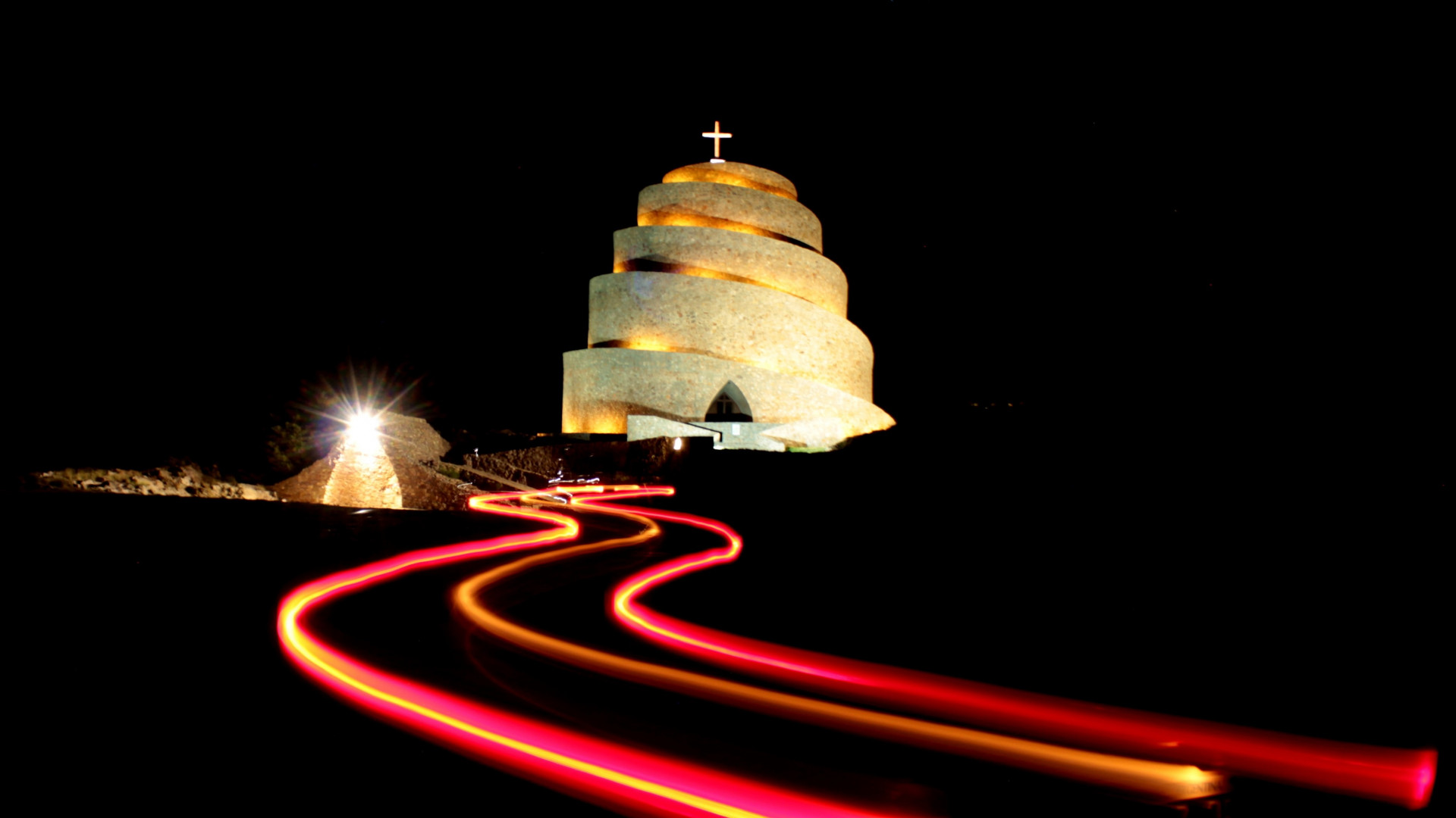 vista nocturna del mirador