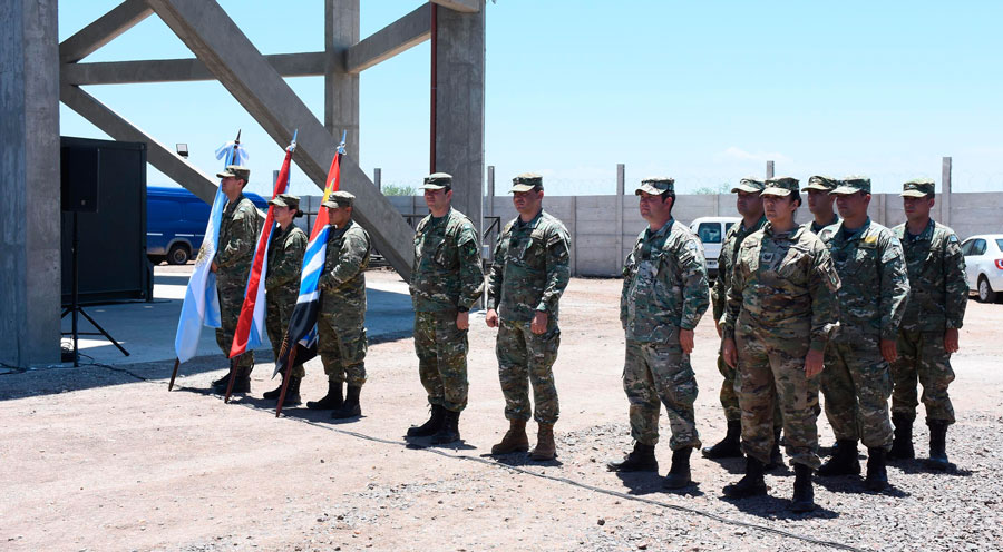 Personal de la Fuerza Aérea Argentina en la Estación Radar Villaguay