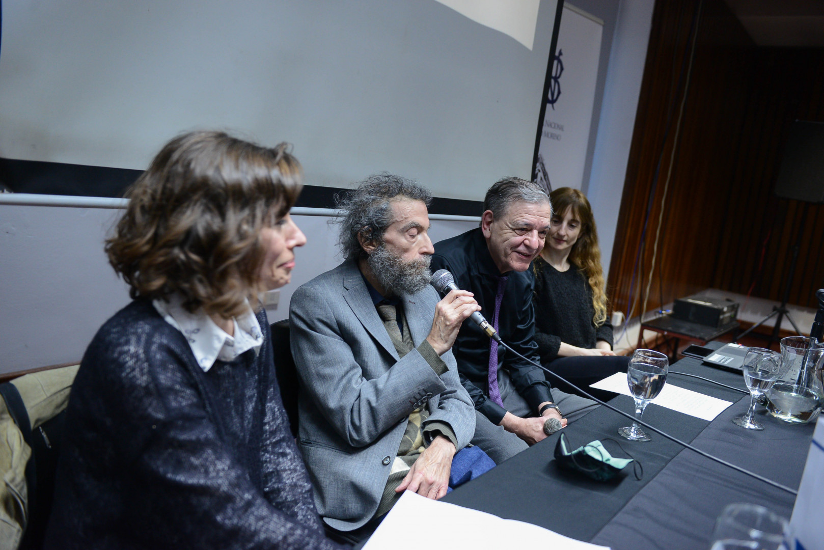 Leonora Djament, Luis Chitarroni, Luis Gusmán y Silvina Fiera