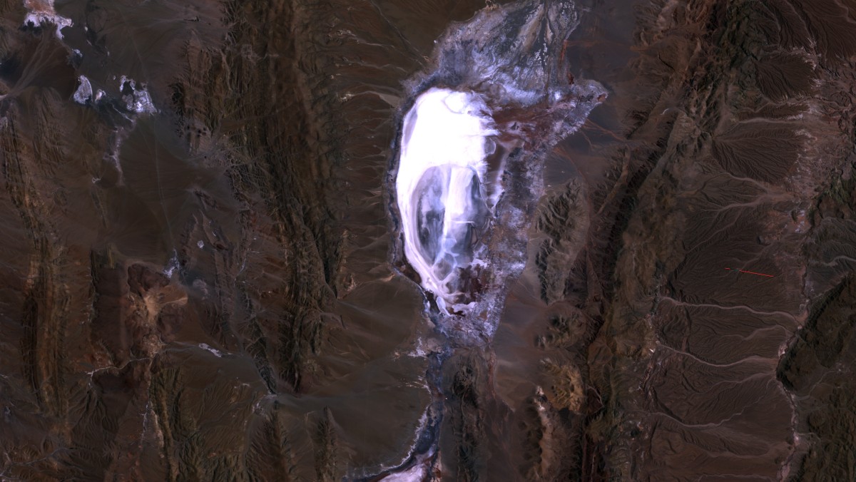 Salar de Olaroz, Jujuy - Landsat 5 TM - 8 de Febrero de 2010