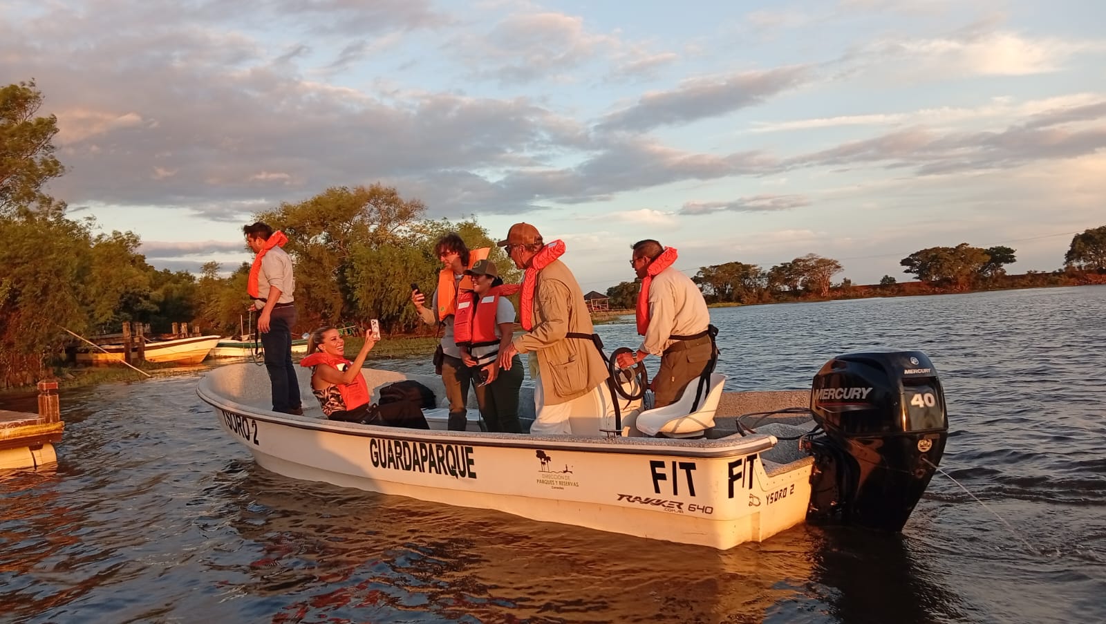 Scioli visitó el avance de obras en el Parque Nacional Iberá