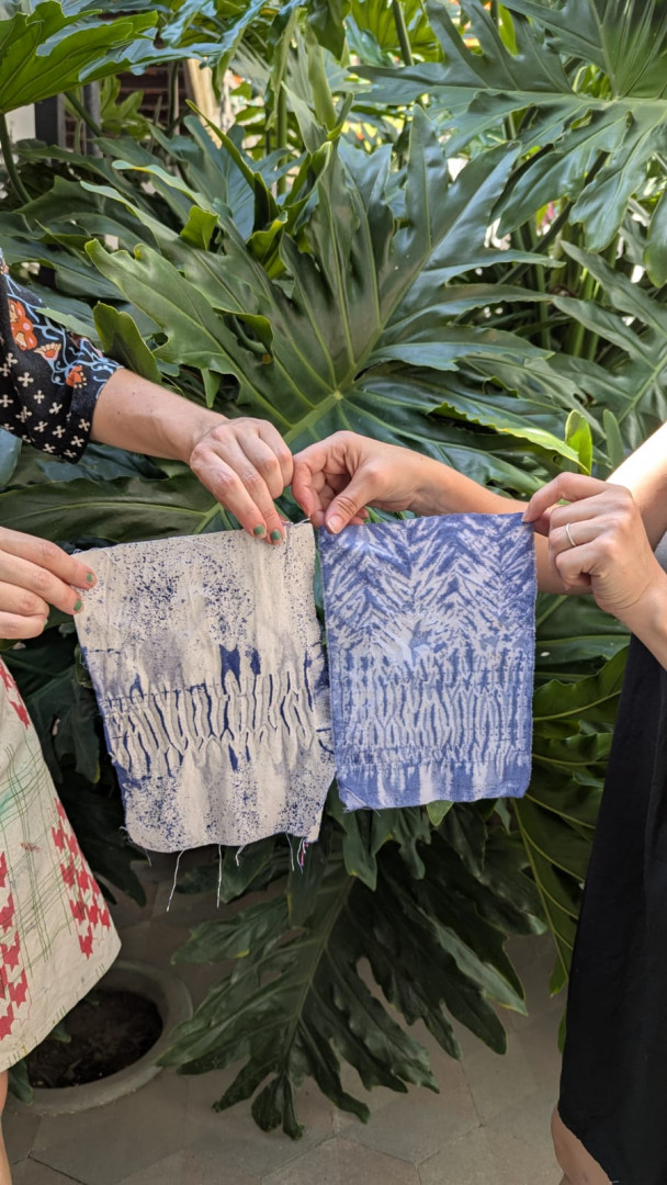 Taller de Shibori Mokume en el Museo Histórico Nacional.