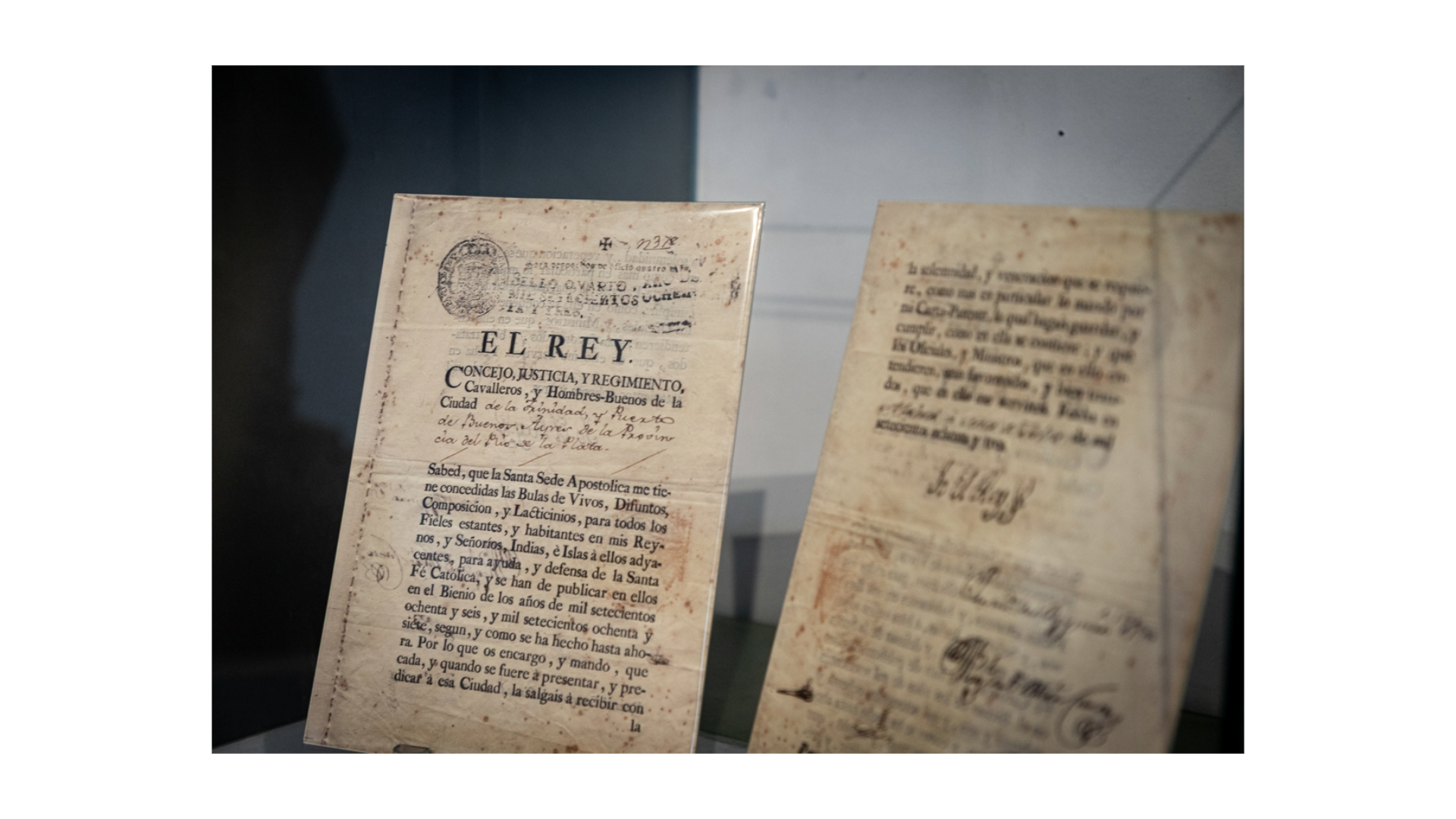 Documentos firmados por el virrey de Buenos Aires.