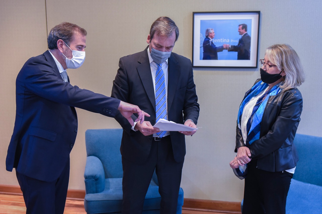 Soria recibió al ministro de Ciudadanía de Neuquén, Ricardo Corradi Diez