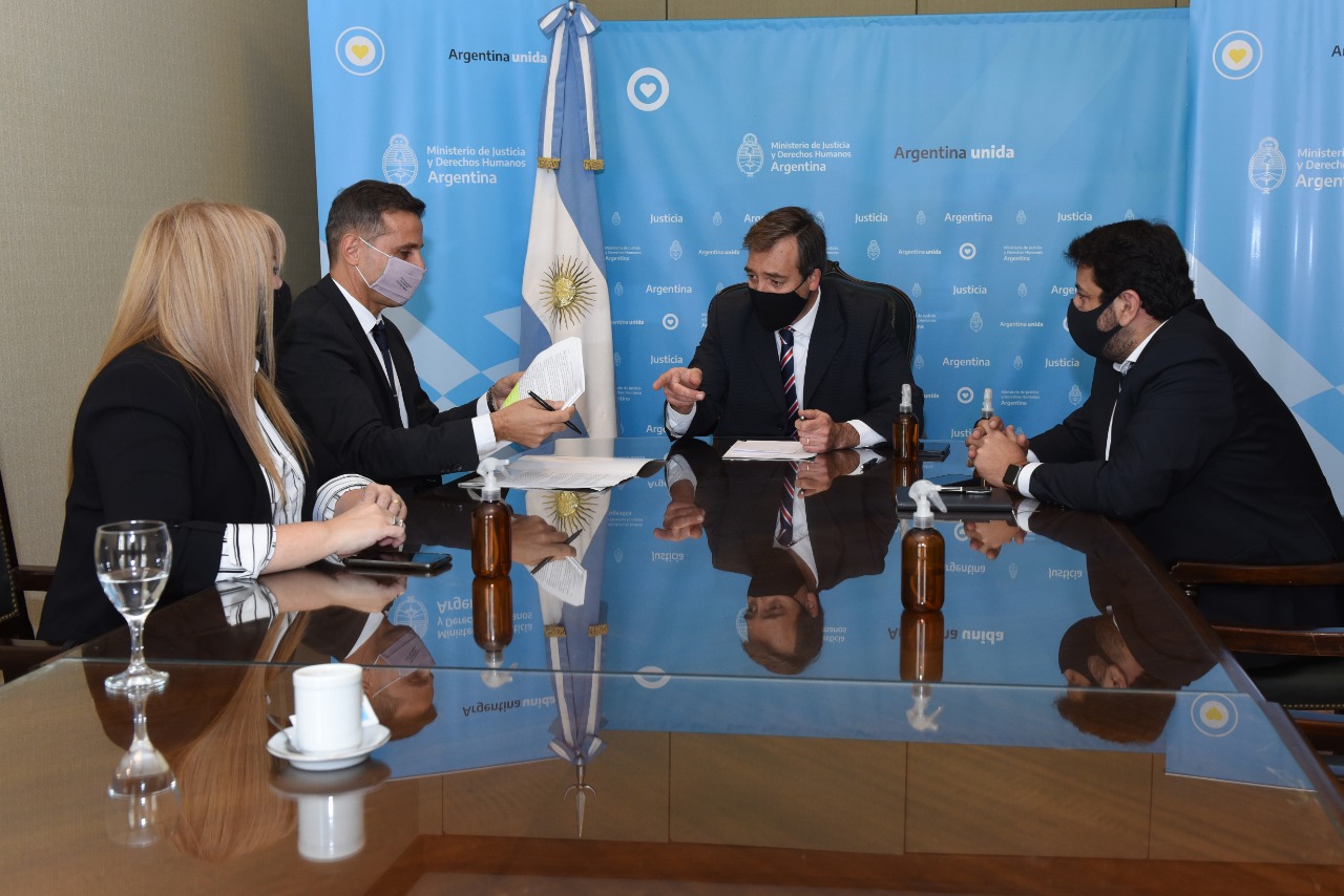Soria se reunieron con las autoridades de la Junta de Tribunales Orales Federales de la República Argentina