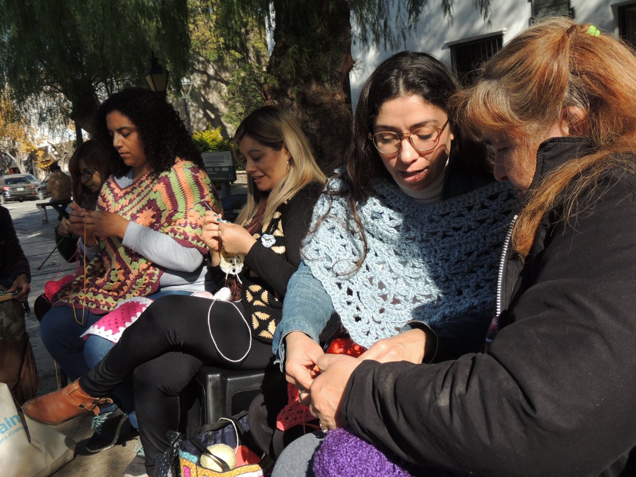 Tejido en público en San Juan Tejido en público en San Juan