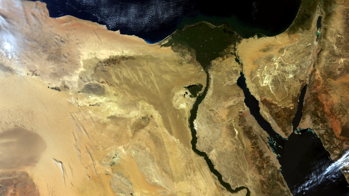Río Nilo - Terra MODIS - 15 de marzo de 2011
