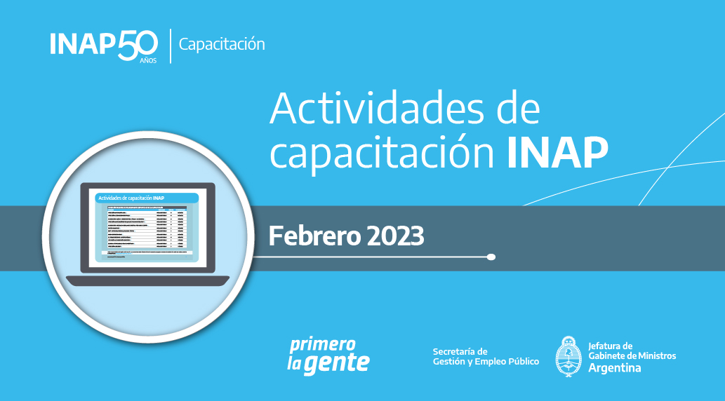 Catálogo de Actividades INAP Febrero 2023