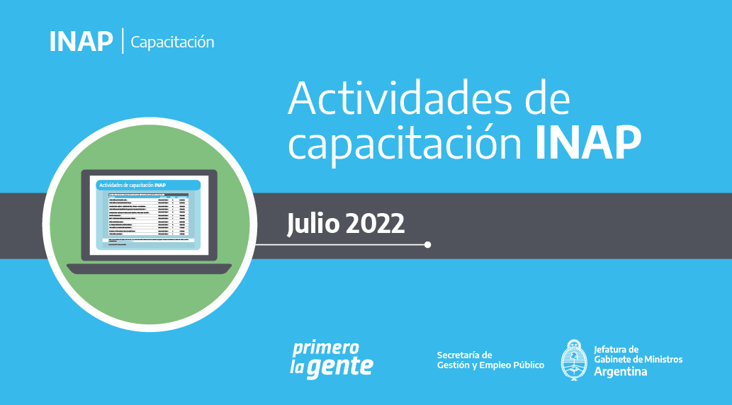 Catálogo de Actividades Capacitación Julio 2022