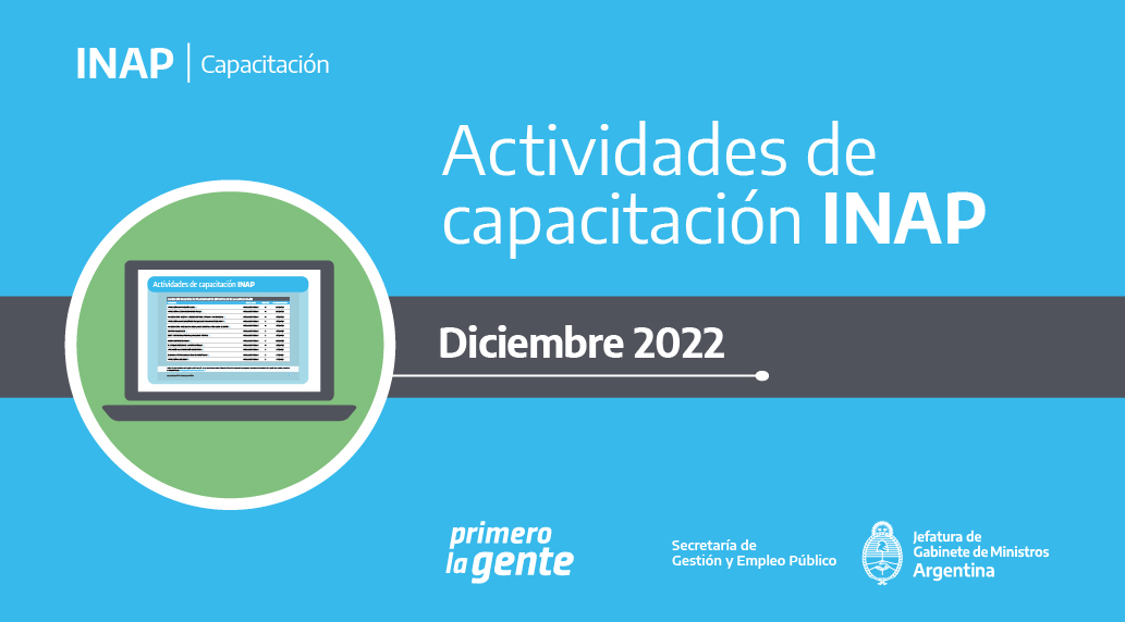Catálogo de Actividades INAP Diciembre 2022